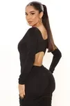 Плаття Fashion Nova Anaissa Mini Dress &mdash; Black обтислий стрейч вечірнє клубне весна-літо - 4