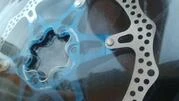 Ротор на пауке Reverse 160mm мтб голубой Реверс - 8