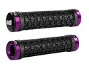 Гріпси ODI SDG LOCK-ON GRIPS Black w/Purple Clamps (чорні з фіолетовими замками) - 1