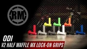 Мото гріпси ODI HALF-WAFFLE MX V2 Lock-On Soft White - 3