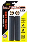 Гріпси ESI Ribbed Chunky Black Silicone Bicycle Grips - 1