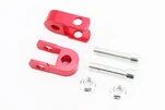 Удлинитель заднего амортизатора 30мм к-кт 2шт + болты + гайки, красный - 1