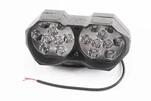 Фара двойная дополнительная светодиодная влагозащитная - 18 LED,  (146* 62mm) с креплением, тип 2 - 1