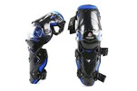 Наколенники защитные (колено+голень) к-кт 2шт, Чёрно-Синие - 1