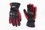 Перчатки мотоциклетні, теплі XXL-Чорно-Червоні - 1