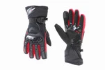 Перчатки мотоциклетні, теплі XL-Чорно-Червоні, тип 2 - 1