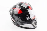 Шлем интеграл, закрытый BLD-M62 S (55-56см), ЧЕРНЫЙ/БЕЛО-КРАСНЫЙ - 1