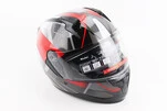 Шлем интеграл, закрытый (сертификация DOT)+откидные очки BLD-M67 М (57-58см), ЧЕРНЫЙ/КРАСНО-СЕРЫЙ - 1