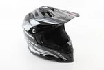 Шлем кроссовый/эндуро/АТV BLD-819-7 М (57-58см), ЧЕРНО-БЕЛЫЙ - 1