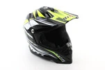Шлем кроссовый/эндуро/АТV BLD-819-7 S (55-56см), ЧЕРНЫЙ/НЕОНОВО-ЖЕЛТЫЙ - 1
