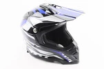Шлем кроссовый/эндуро/АТV BLD-819-7 L (59-60см), ЧЕРНО-СИНИЙ - 1