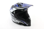 Шлем кроссовый/эндуро/АТV BLD-819-7 М (57-58см), ЧЕРНО-СИНИЙ - 1