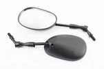 Дзеркала к-кт DIO- чорні "краплі", м10 "довга ніжка" - 1