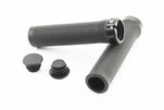 Ручки керма 130мм з затискачем Lock-On, чорні TPE-092 - 1