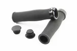 Ручки керма 130мм з затискачем Lock-On, чорні TPE-187A - 1