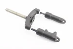 Вилка 10" амортизационная, под Disk-brake, чёрная Т4 (электросамокат) - 1