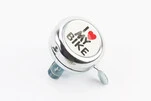 Звонок механический "I love my Bike", хром - 1