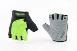 Перчатки без пальців M з гелевими вставками під долоню, чорно-салатові SBG-1457 - 1