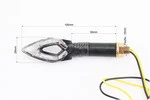 Поворот діодний LED СТРЕЛА з отвором КАРБОН, 2шт - 3