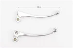 Важелі керма лівий, правий к-кт 2шт (під диск. / барабан. гальмо) Suzuki AD50 "хром" - 3