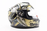 Шлем интеграл, закрытый BLD-М65 L (59-60см), ЧЕРНЫЙ/ЗОЛОТИСТО-СЕРЫЙ "Totem" - 3