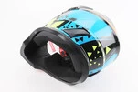 Шлем кроссовый/эндуро/АТV со стеклом BLD-819-7 L (59-60см), ЧЕРНЫЙ/ЖЕЛТО-СИНИЙ - 2