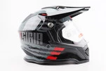 Шлем кроссовый/эндуро/АТV со стеклом BLD-819-7 S (55-56см),  ЧЕРНЫЙ/СЕРО-КРАСНЫЙ - 3