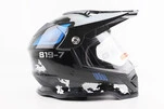 Шлем кроссовый/эндуро/АТV со стеклом BLD-819-7 L (59-60см),  ЧЕРНЫЙ/СЕРО-СИНИЙ - 3
