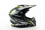 Шлем кроссовый/эндуро/АТV BLD-819-7 S (55-56см), ЧЕРНЫЙ/НЕОНОВО-ЖЕЛТЫЙ - 3