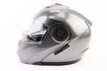 Шлем модуляр, закрытый с откидным подбородком+откидные очки BLD-159 S (55-56см), СЕРЫЙ глянец - 4