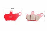 Гальмівні колодки (дискові) Yamaha MIO/EGO к-кт червоні - 2