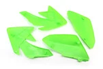 Пластик - ВЕСЬ к-кт деталей - 7од. ЗЕЛЕНИЙ, Honda CRF70/KAYO CRAZY CAT 140cc/GEON X-PIT - 2