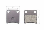 Гальмівні колодки (дискові) Honda DI050 / Tact 50; DAELIM GZ50; SYM- Orbit 50; KYMCO- MXU 400 к-кт 2шт - 2