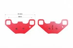Гальмівні колодки (дискові) POLARIS Phoenix 200/ Phoenix Quadricycle 200/ Ranger RZR 170 к-кт червоні - 2