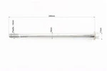 Вісь колеса заднього d15mm; L245mm + гайка - 2