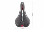 Сиденье MTB 280x160мм, чёрно-бело-красное YF-1050 - 3