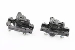 Гальмо Disk-brake переднє (F160/R140мм)+заднє (F180/R160мм), диски 160мм, кріпл. 6 болтів, чорні DX-2019 - 2