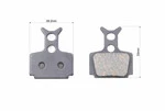 Гальмівні колодки Disk-brake (Formula The one, R1, Mega), чорні YL-1034 - 2