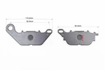 Гальмівні колодки (дискові) Yamaha YBR-125 Custom/Jupiter MX/Sniper-135/LC-135/XC-125 Vity/MBK- XC125 WAAP к-кт - 2