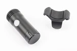 Ліхтар передній 1 діод 150 lumen алюмінієвий, Li-ion 3.7V 600mAh зарядка від USB, вологозахисний, чорний JY-7012F-C - 2
