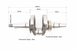 Колінвал 168F/170F (D шийки-30mm, H-85mm, L-230mm) під конус - 2