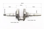 Колінвал 168F/170F (D шийки-30mm, H-85mm, L-250mm) під конус - 2