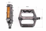 Педалі MTB широкі 9/16" (108x100x24mm) алюмінієві, чорні NWL-219 - 2