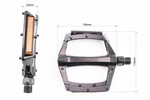 Педали MTB широкие 9/16" (112x109x24mm) алюминиевые, чёрные NWL-221 - 2