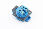 Розетка з кришкою 16A, 250V 2-3,5 кВт, синя - 3