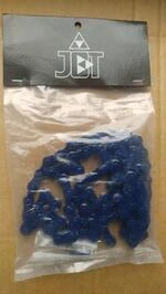 Ланцюг JET BMX 510 chain синій для БМХ одношвидкісний 1/2×1/8 захист від іржі міцний для жорсткого катання