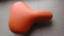 Сідло комфортне Cruiser Comfort EVA Foam з піни для прогулянкового міського велосипеда оранжеве