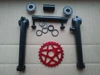 Велосипедна система KHE bikes 4130 Cr-Mo шатуни + євро каретка на промах + зірка 25Т