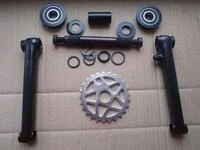 Велосипедна система KHE bikes 4130 Cr-Mo шатуни + USA каретка на промах + зірка 25Т