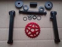 Велосипедна система KHE bikes 4130 Cr-Mo шатуни + USA каретка на промах + зірка 25Т